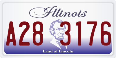 IL license plate A283176