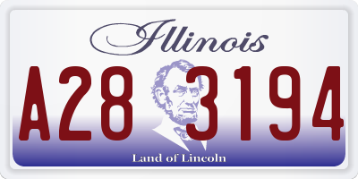 IL license plate A283194