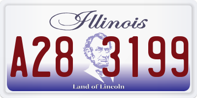 IL license plate A283199