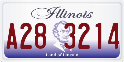 IL license plate A283214