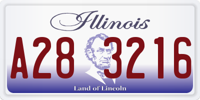 IL license plate A283216