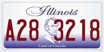 IL license plate A283218