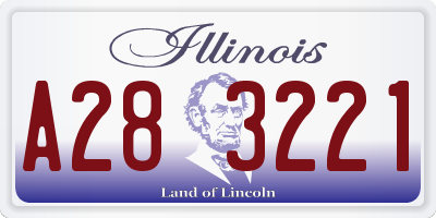 IL license plate A283221