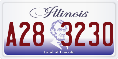 IL license plate A283230