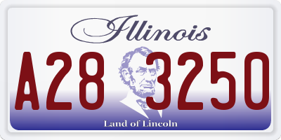 IL license plate A283250