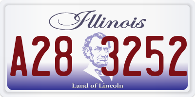 IL license plate A283252