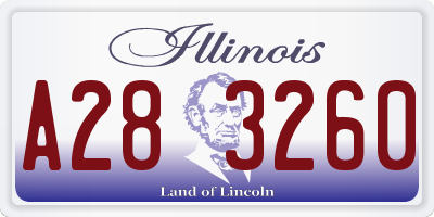IL license plate A283260