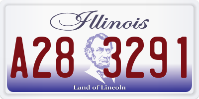 IL license plate A283291