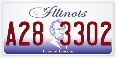 IL license plate A283302