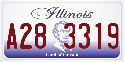 IL license plate A283319