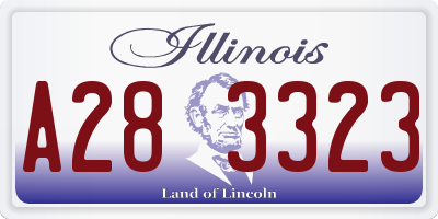 IL license plate A283323