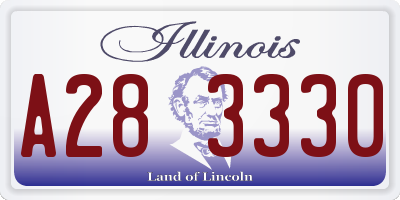 IL license plate A283330