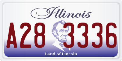 IL license plate A283336