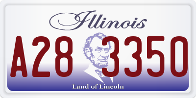 IL license plate A283350