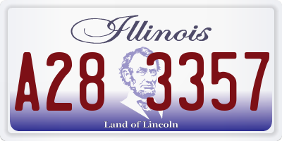 IL license plate A283357