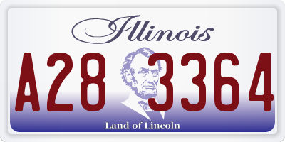 IL license plate A283364