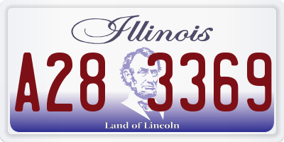 IL license plate A283369