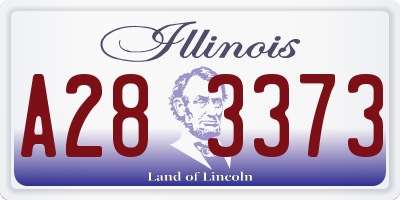 IL license plate A283373