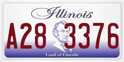 IL license plate A283376
