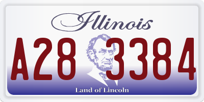 IL license plate A283384