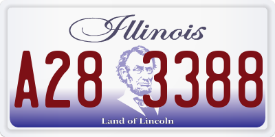 IL license plate A283388