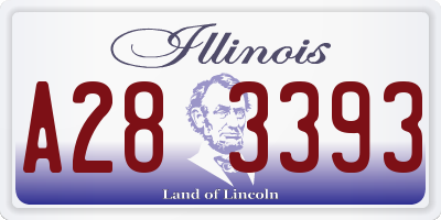 IL license plate A283393