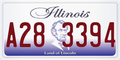 IL license plate A283394