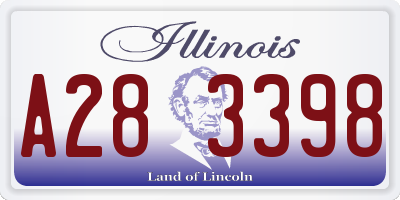 IL license plate A283398