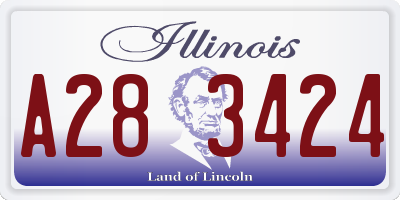 IL license plate A283424