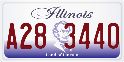 IL license plate A283440