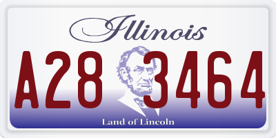IL license plate A283464