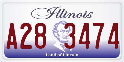 IL license plate A283474