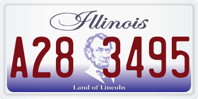 IL license plate A283495