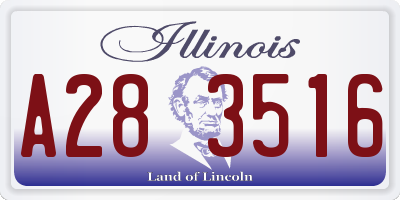 IL license plate A283516