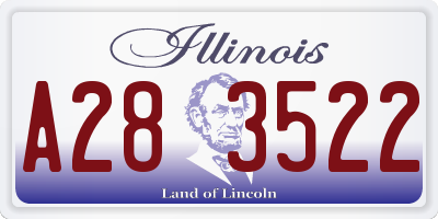 IL license plate A283522