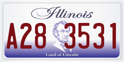 IL license plate A283531