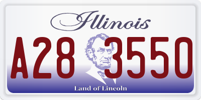 IL license plate A283550