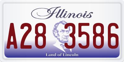 IL license plate A283586