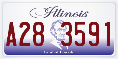 IL license plate A283591