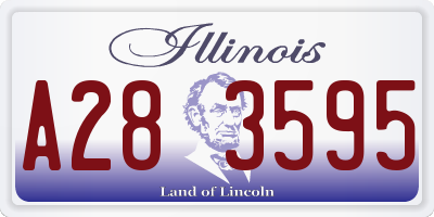 IL license plate A283595
