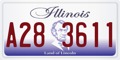 IL license plate A283611