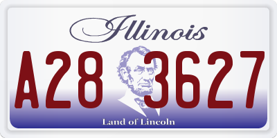 IL license plate A283627