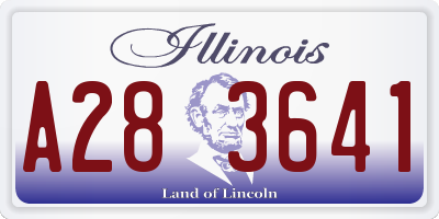 IL license plate A283641