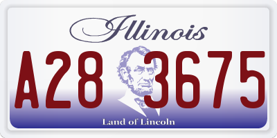 IL license plate A283675