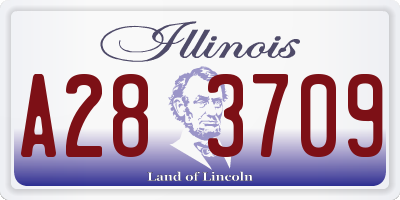 IL license plate A283709