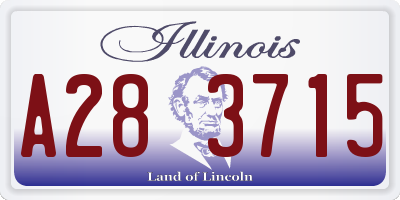 IL license plate A283715