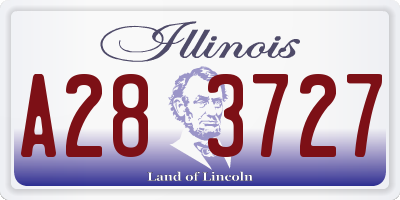 IL license plate A283727