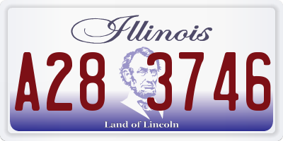 IL license plate A283746