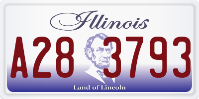 IL license plate A283793
