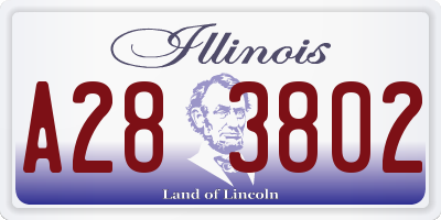 IL license plate A283802